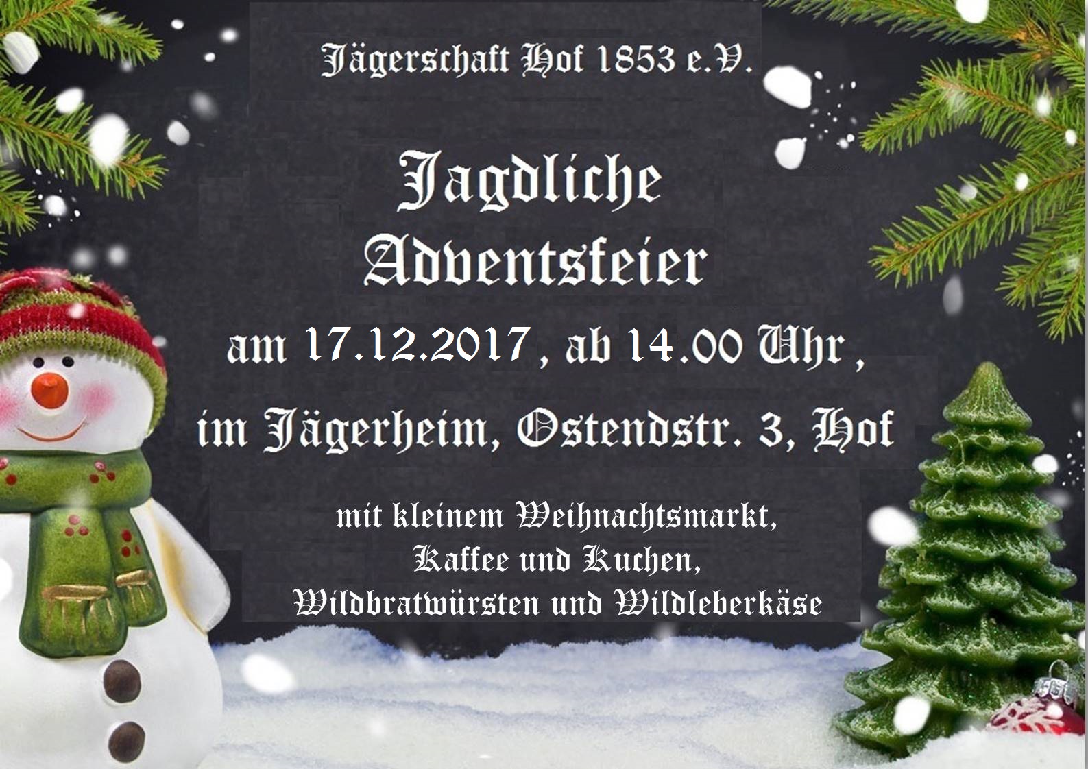 Jagdliche Adventsfeier